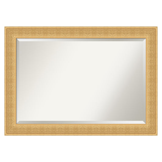 Amanti Art Trellis Gold Frame 41.75-Inches W x 29.75-Inches H Rectangle Trellis Gold Framed Vanity Mirror
