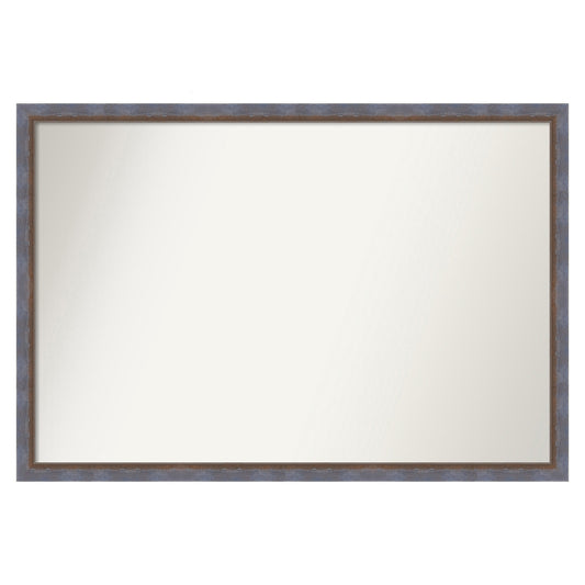 Amanti Art Two Tone Blue Copper Frame 38.25-Inches W x 26.25-Inches H Rectangle Two Tone Blue Copper Framed Vanity Mirror