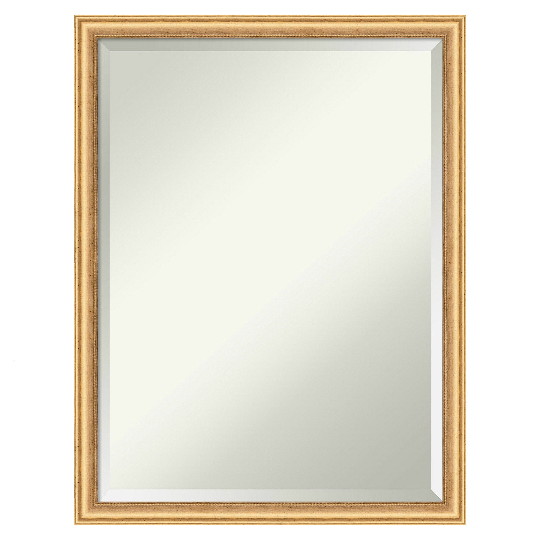 Amanti Art Salon Scoop Gold Frame 20-Inches W x 26-Inches H Rectangle Salon Scoop Gold Framed Vanity Mirror