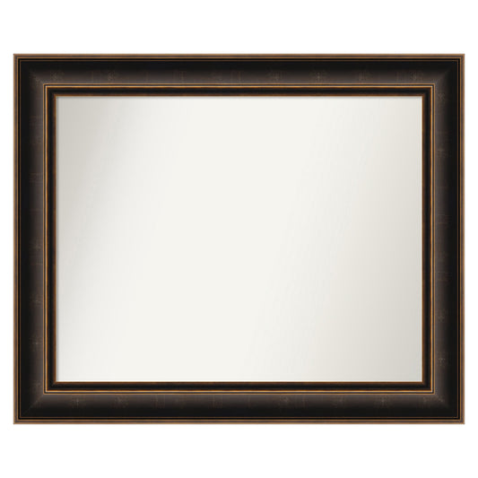 Amanti Art Villa Oil Rubbed Bronze Frame 33.75-Inches W x 27.75-Inches H Rectangle Villa Oil Rubbed Bronze Framed Vanity Mirror
