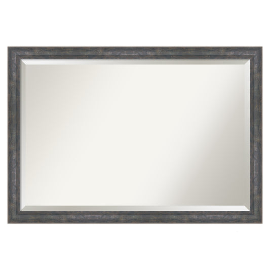 Amanti Art Angled Metallic Rainbow Frame 39.25-Inches W x 27.25-Inches H Rectangle Angled Metallic Rainbow Framed Wall Mirror