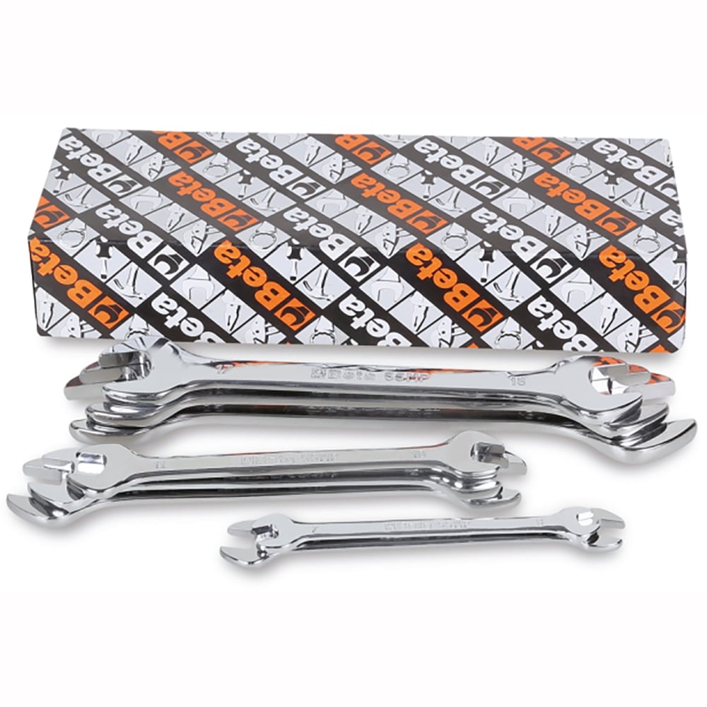 Beta 8-Piece Set Metric Open End Wrench 550650