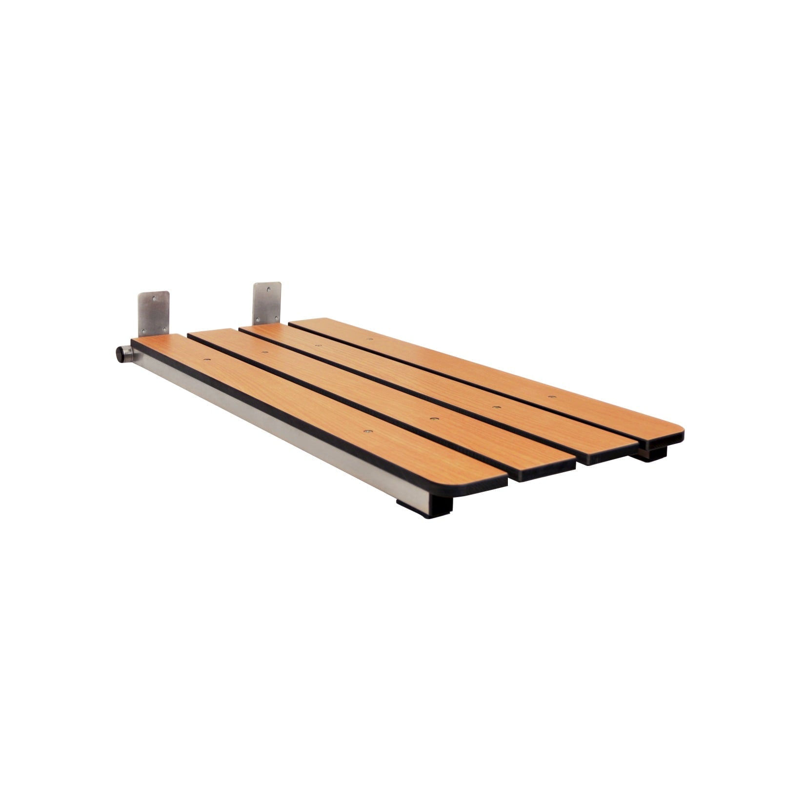 Seachrome Phenolic Teak Wood Wall mount Shower chair ADA Compliant