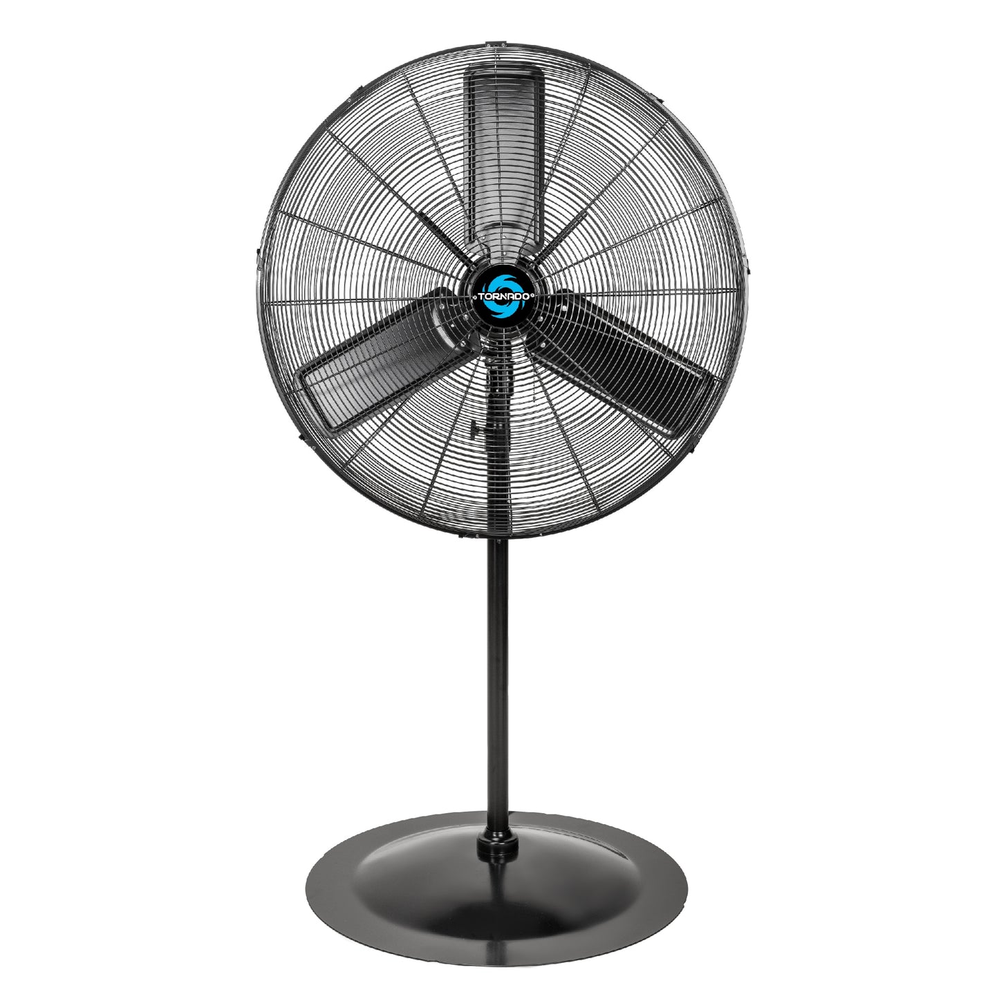 Tornado Fans 30-in 120 -Volt High Velocity Indoor/Outdoor Black Oscillating Pedestal Fan