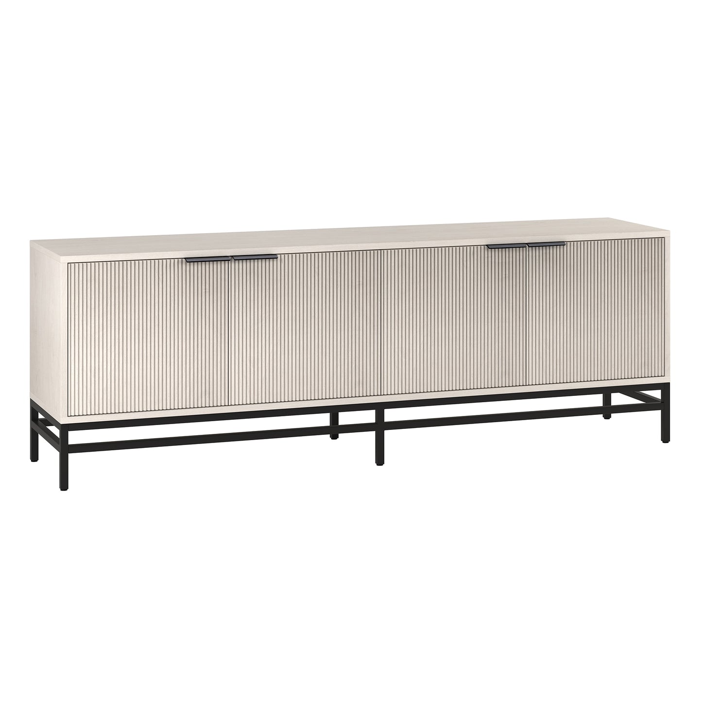 Hailey Home Montello Transitional Alder White 70-in W TV stand ( Accommodates TVs more than 70-in )