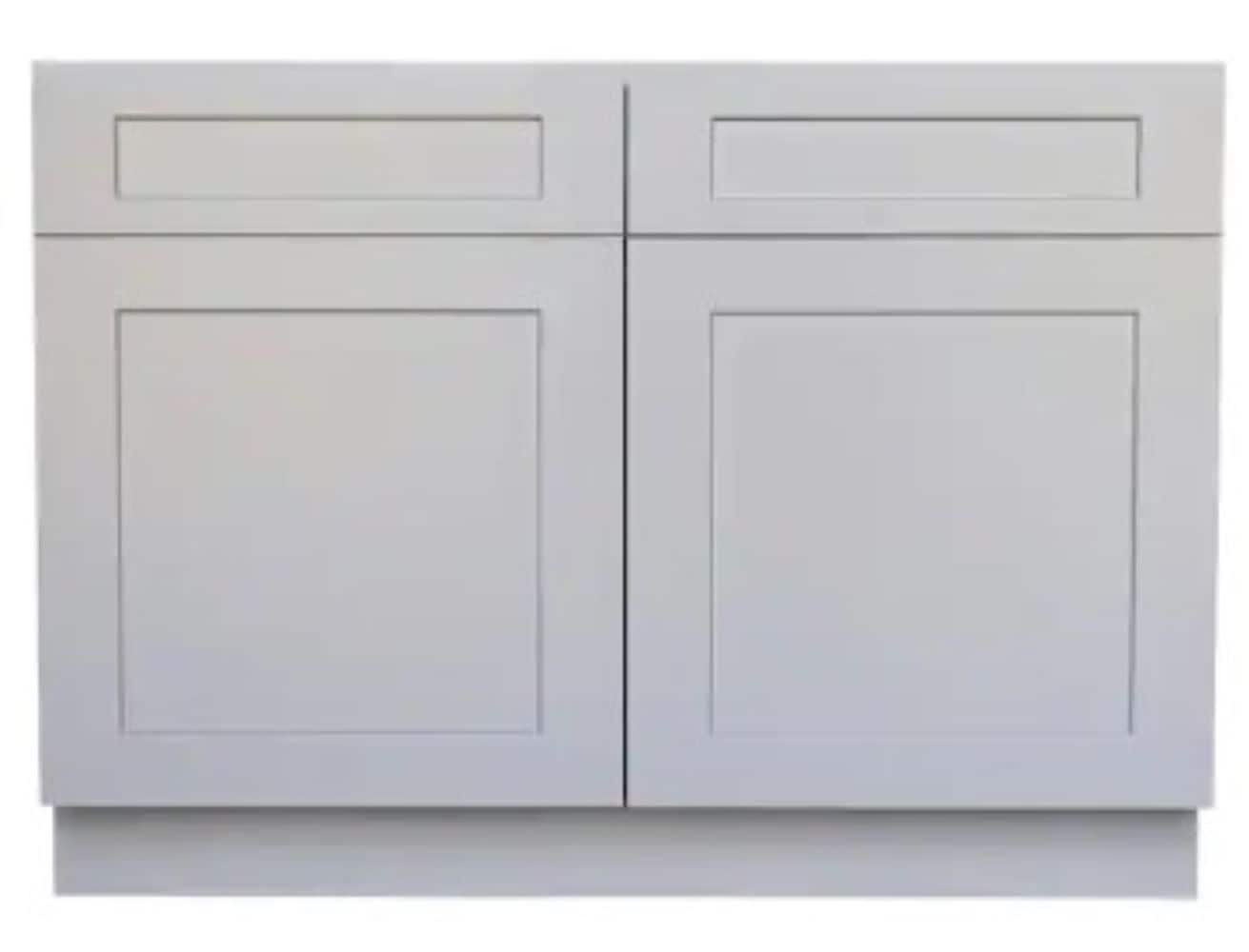 RELIABILT Parkstone 27-in W x 34.5-in H x 24-in D Gray Blind Base Fully Assembled Plywood Cabinet Flat Panel Shaker