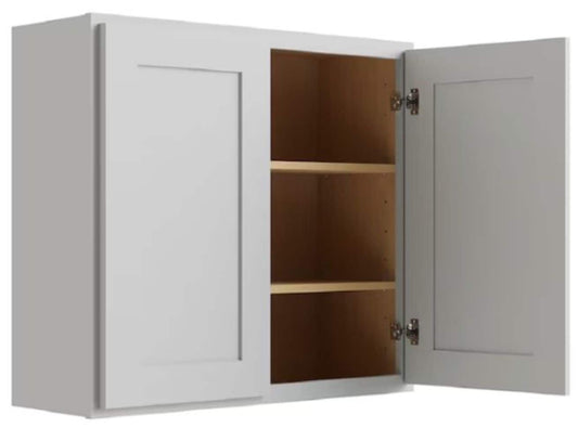 RELIABILT Parkstone 42-in W x 30-in H x 12-in D Grey Wall Fully Assembled Plywood Cabinet Shaker