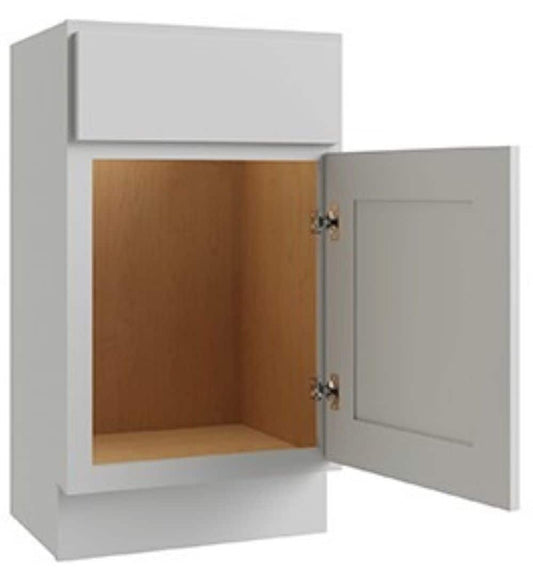 RELIABILT Parkstone 18-in W x 34.5-in H x 24-in D Gray Base Fully Assembled Plywood Cabinet Flat Panel Shaker