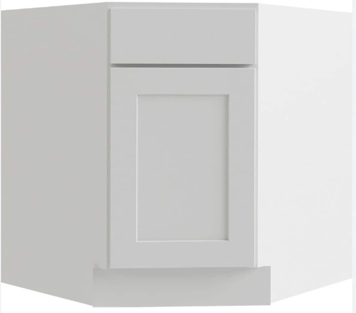 RELIABILT Parkstone 33-in W x 34.5-in H x 24-in D White Sink Base Fully Assembled Plywood Cabinet Flat Panel Shaker