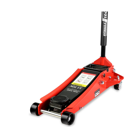 Gaierptone Red 3.5-Ton Steel Hydraulic Low profile floor jack