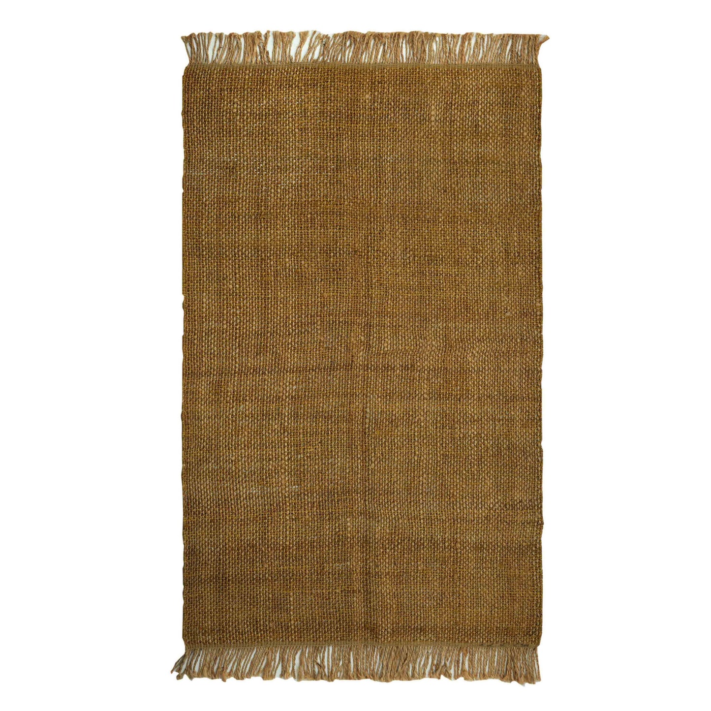 TOV Furniture Mata 8 x 10 (ft) Flatweave Jute Light Brown Rectangular Indoor Solid Bohemian/Eclectic Area rug