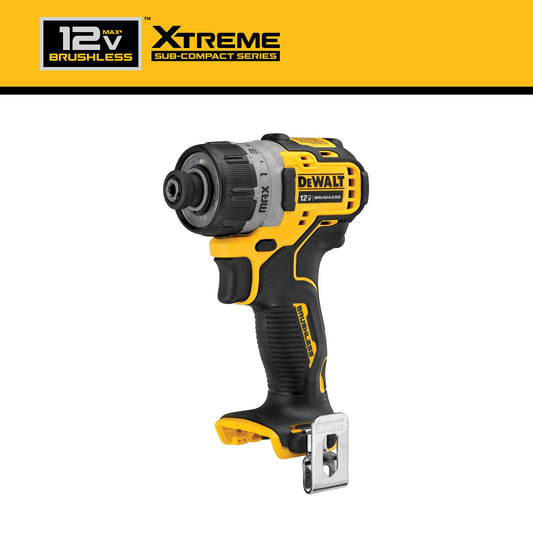 DEWALT XTREME 12-volt Max Brushless 1/4-in Cordless Screwdriver DCF601B
