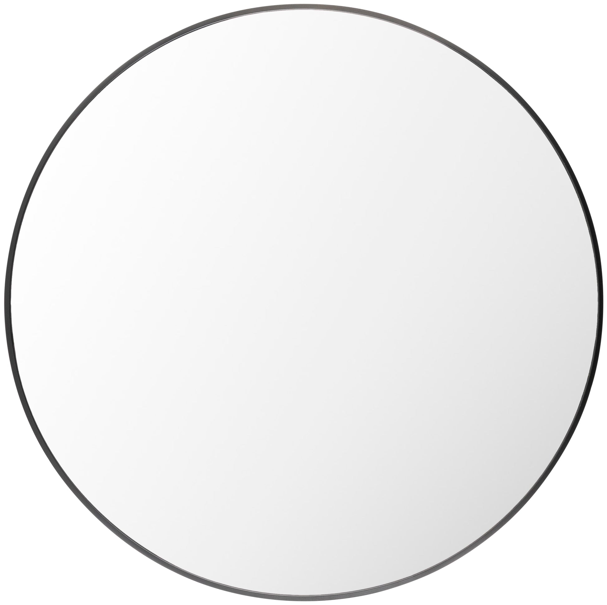 Livabliss Aranya 32-in W x 32.0-in H Round Black Framed Wall Mirror