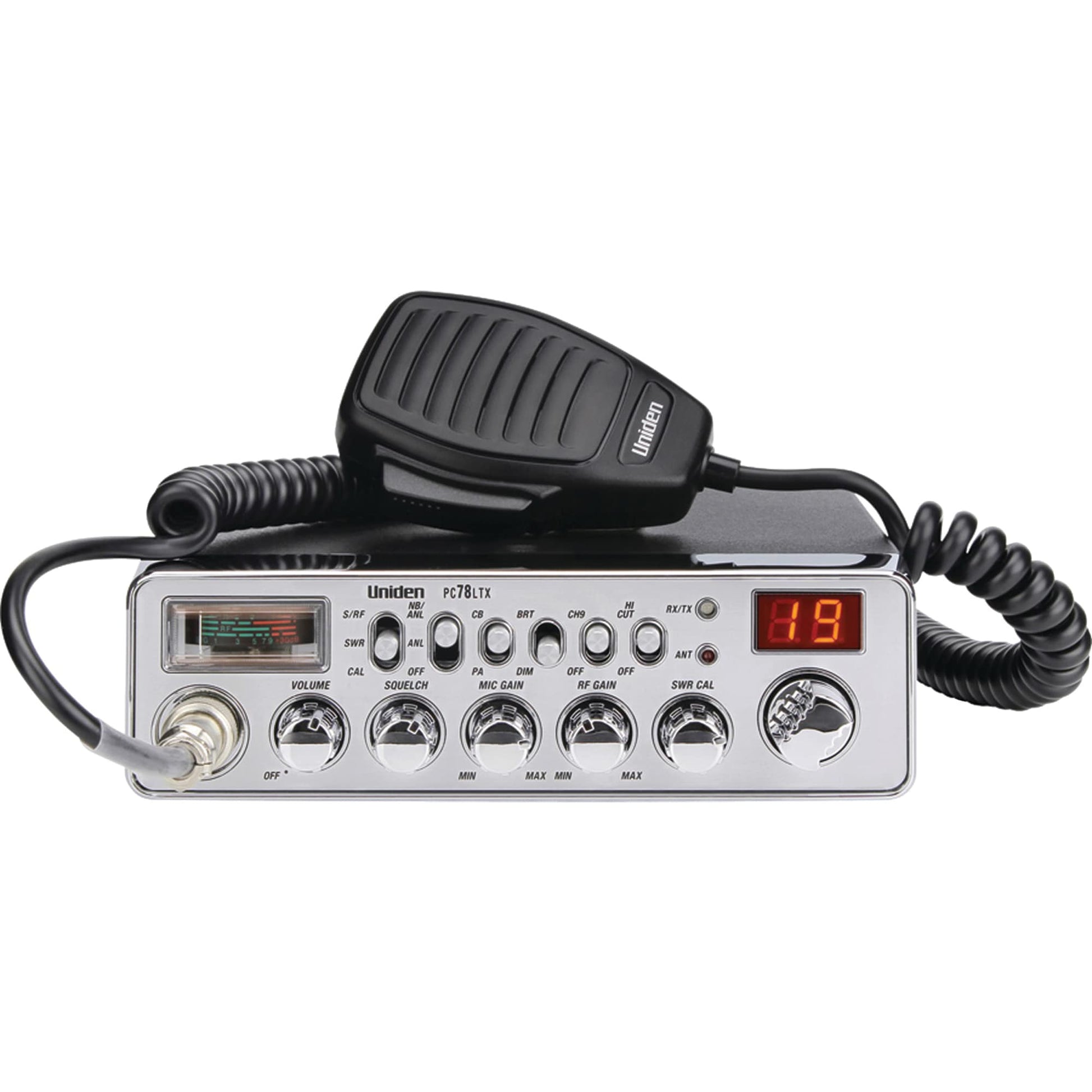 Uniden Uniden Bearcat 40-Channel CB Radio with SWR Meter, Chrome, PC78LTX UNNPC78LTX