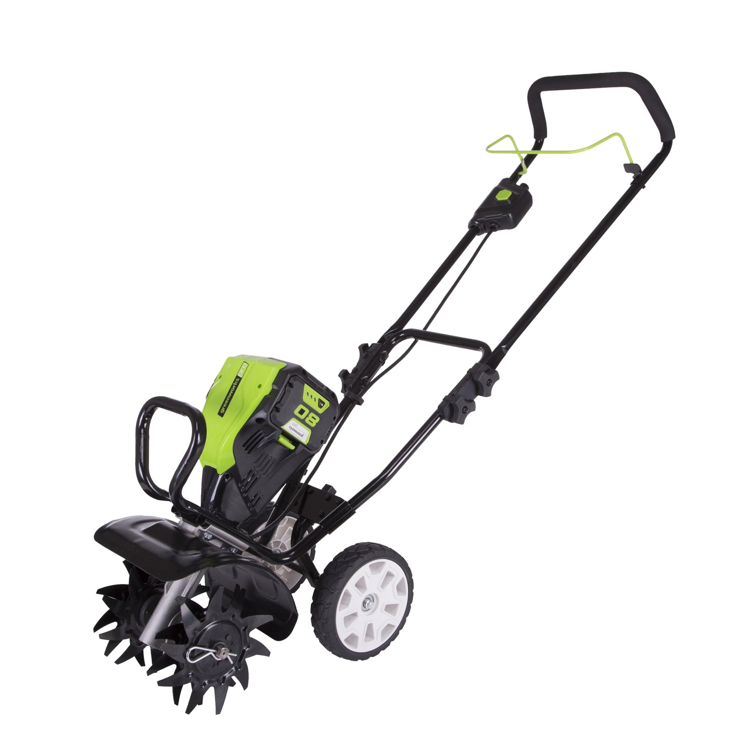 Greenworks Pro 80-volt Lithium Ion Forward-rotating Cordless Electric Cultivator (Battery and Charger Not Included) TL80L00