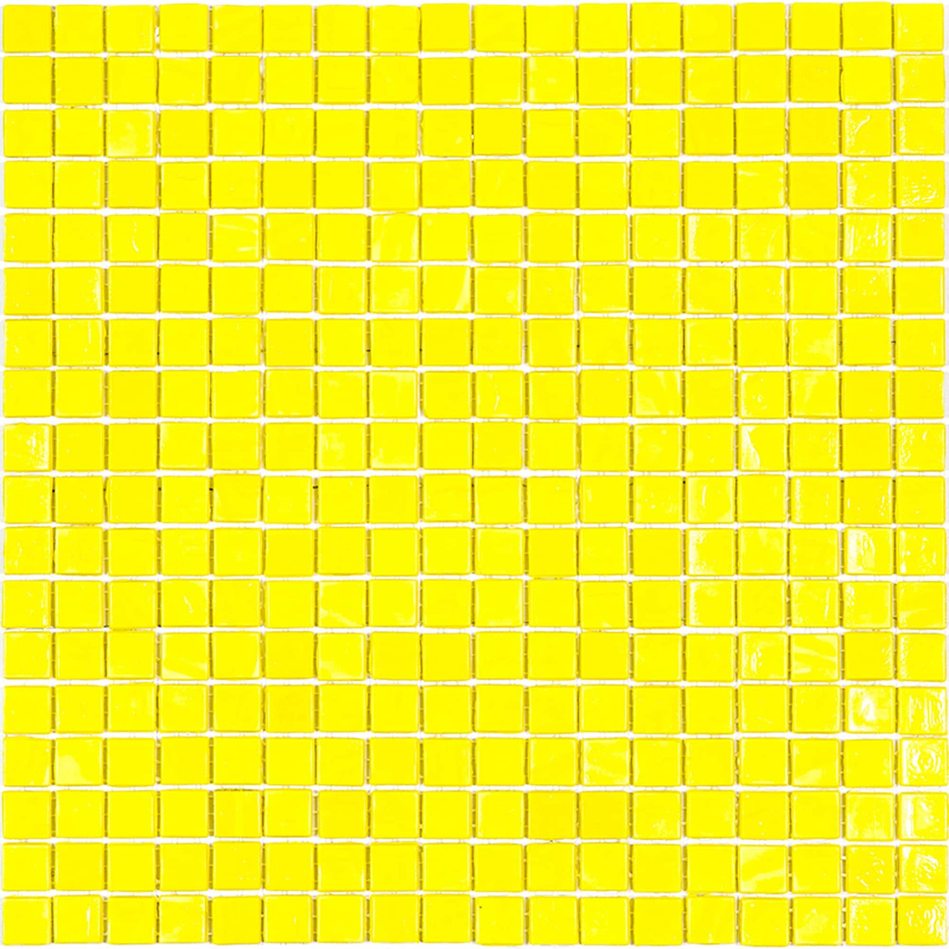 Apollo Tile Skosh Yellow 11-1/2-in x 11-1/2-in Glossy Glass Mosaic Floor and Wall Tile ( 18.69-sq ft Carton )