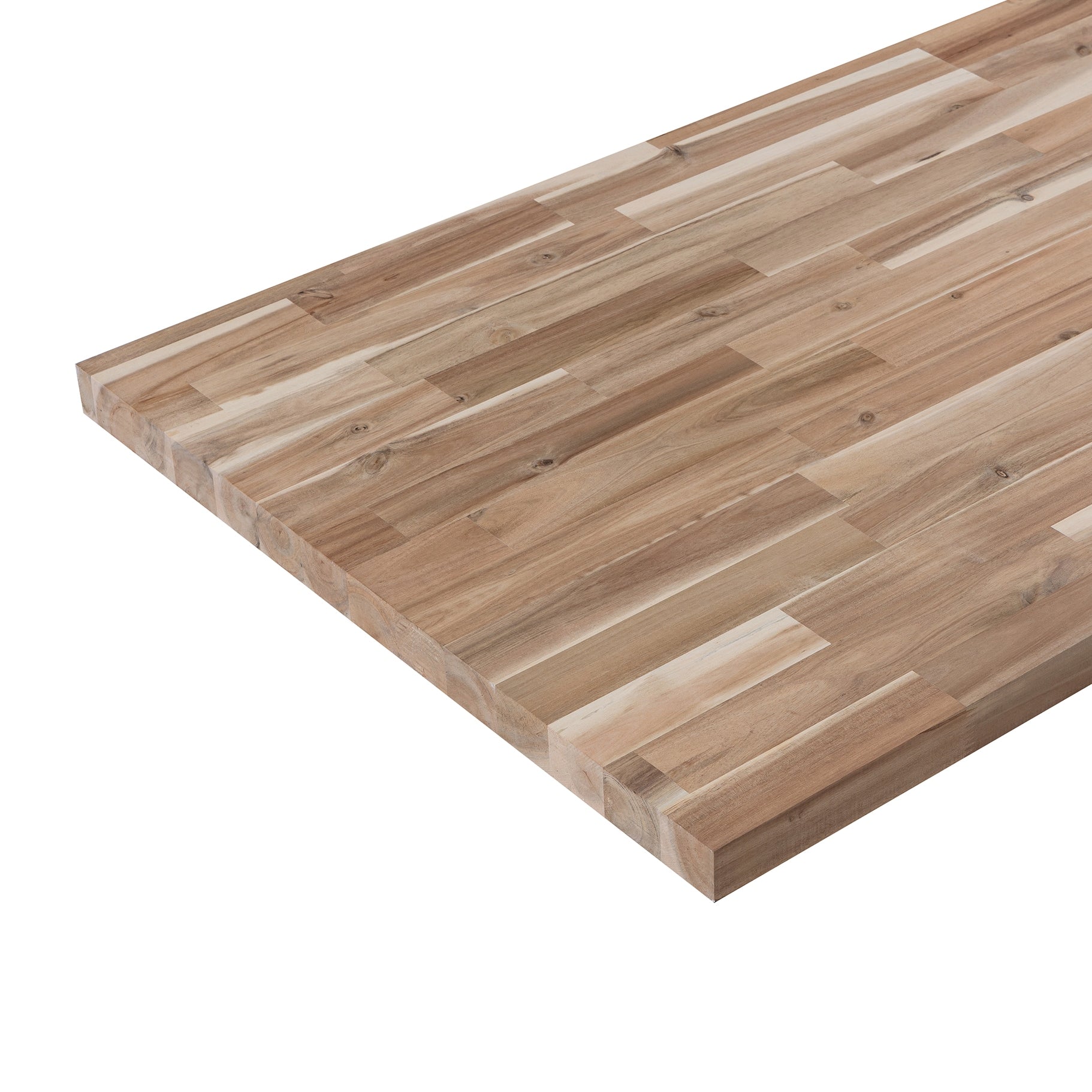 allen + roth Natural grain 8-ft x 25-in x 1.5-in Finger-Jointed Acacia Wood Butcher block Countertop
