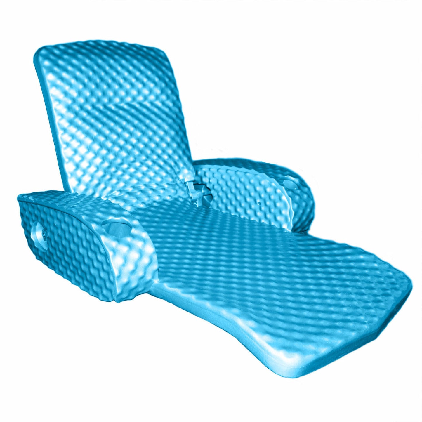 TRC Recreation 70-in x 49-in 1 -Seat Marina Blue Padded lounger