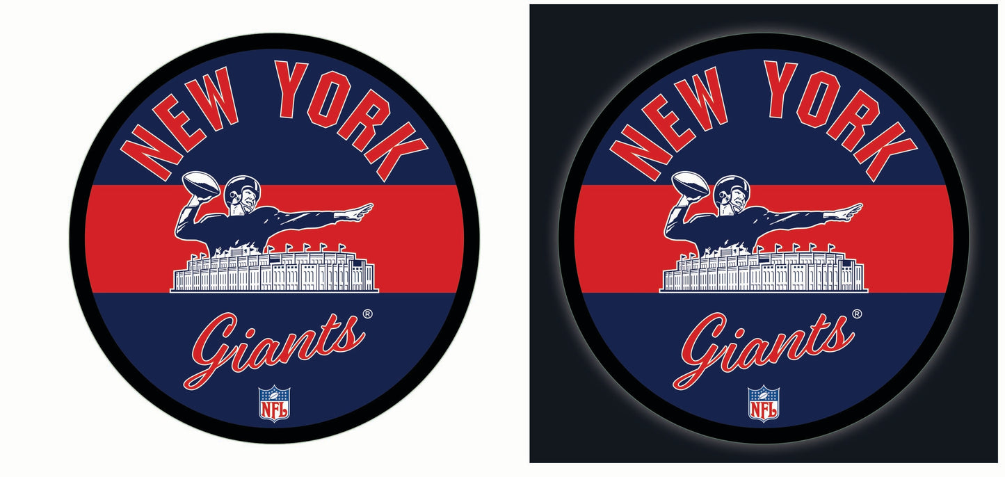 Evergreen New York Giants 23-in W x 23-in H Acrylic Sports Wall Phrases Wall accent