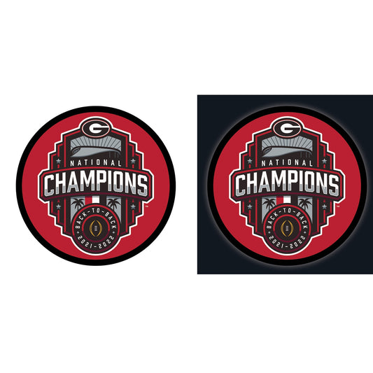 Evergreen Georgia Bulldogs 23-in W x 23-in H Acrylic Sports Wall Phrases Wall accent