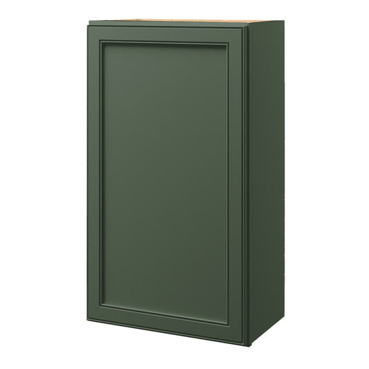 allen + roth Heathrow 21-in W x 36-in H x 12-in D Sage Wall Fully Assembled Cabinet Recessed Panel Square