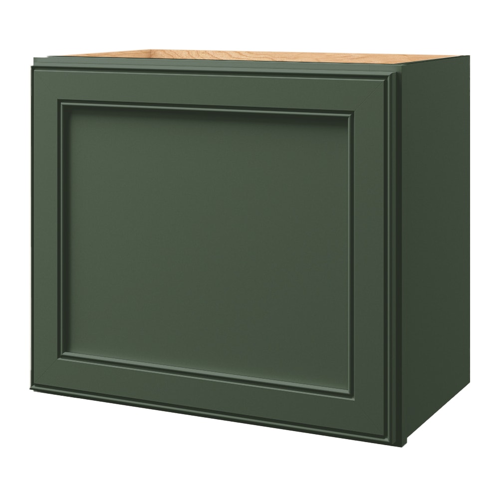 allen + roth Heathrow 21-in W x 18-in H x 12-in D Sage Wall Fully Assembled Cabinet Recessed Panel Square