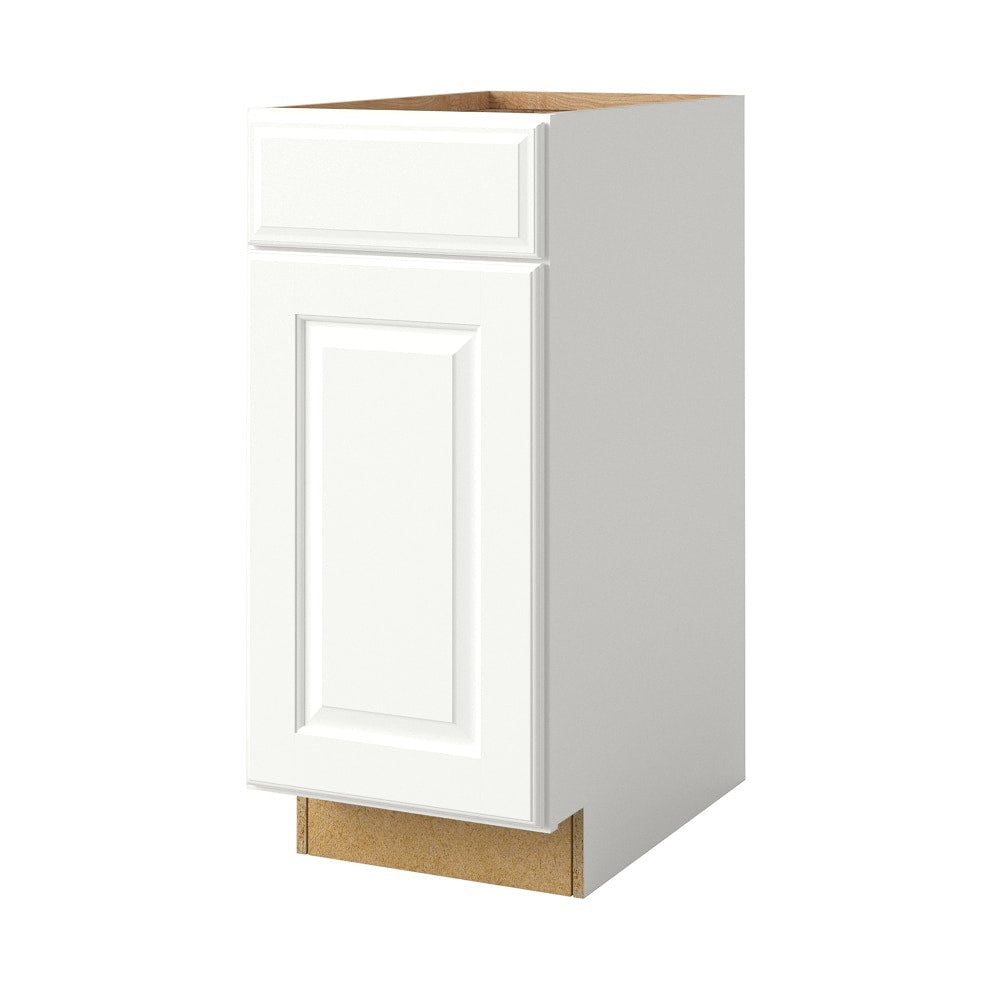 allen + roth Tilson 15-in W x 34.5-in H x 24-in D Linen Base Fully Assembled Cabinet Raised Panel Square