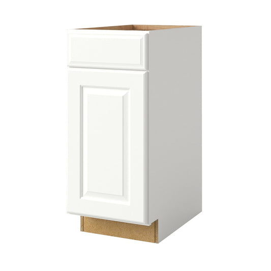 allen + roth Tilson 15-in W x 34.5-in H x 24-in D Linen Base Fully Assembled Cabinet Raised Panel Square