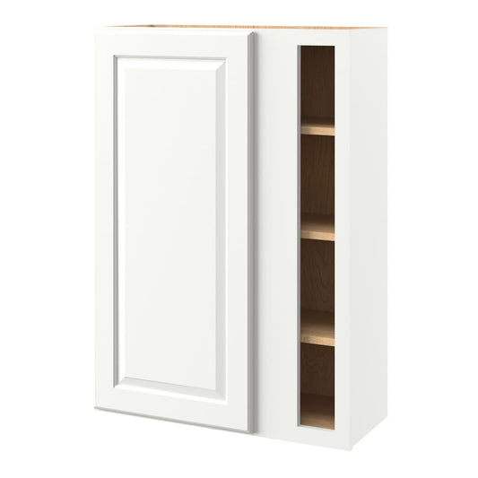 allen + roth Tilson 30-in W x 42-in H x 12-in D Linen Blind Corner Wall Fully Assembled Cabinet Raised Panel Square