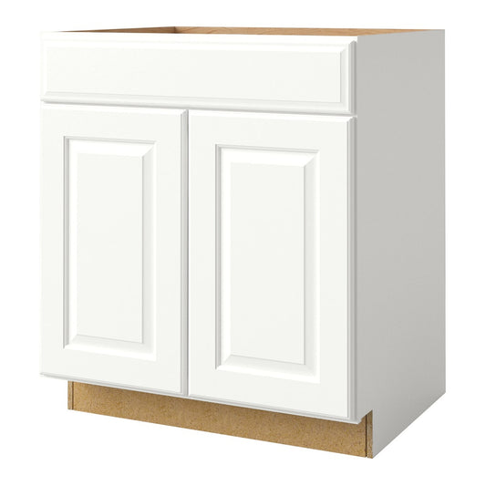 allen + roth Tilson 30-in W x 34.5-in H x 24-in D Linen Sink Base Fully Assembled Cabinet Raised Panel Square
