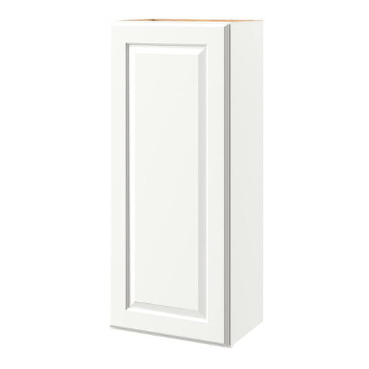 allen + roth Tilson 18-in W x 42.125-in H x 12-in D Linen Wall Fully Assembled Cabinet Raised Panel Square