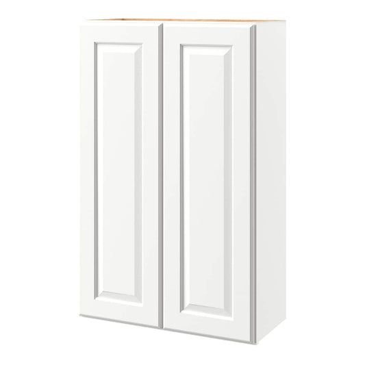 allen + roth Tilson 27-in W x 42.125-in H x 12-in D Linen Wall Fully Assembled Cabinet Raised Panel Square