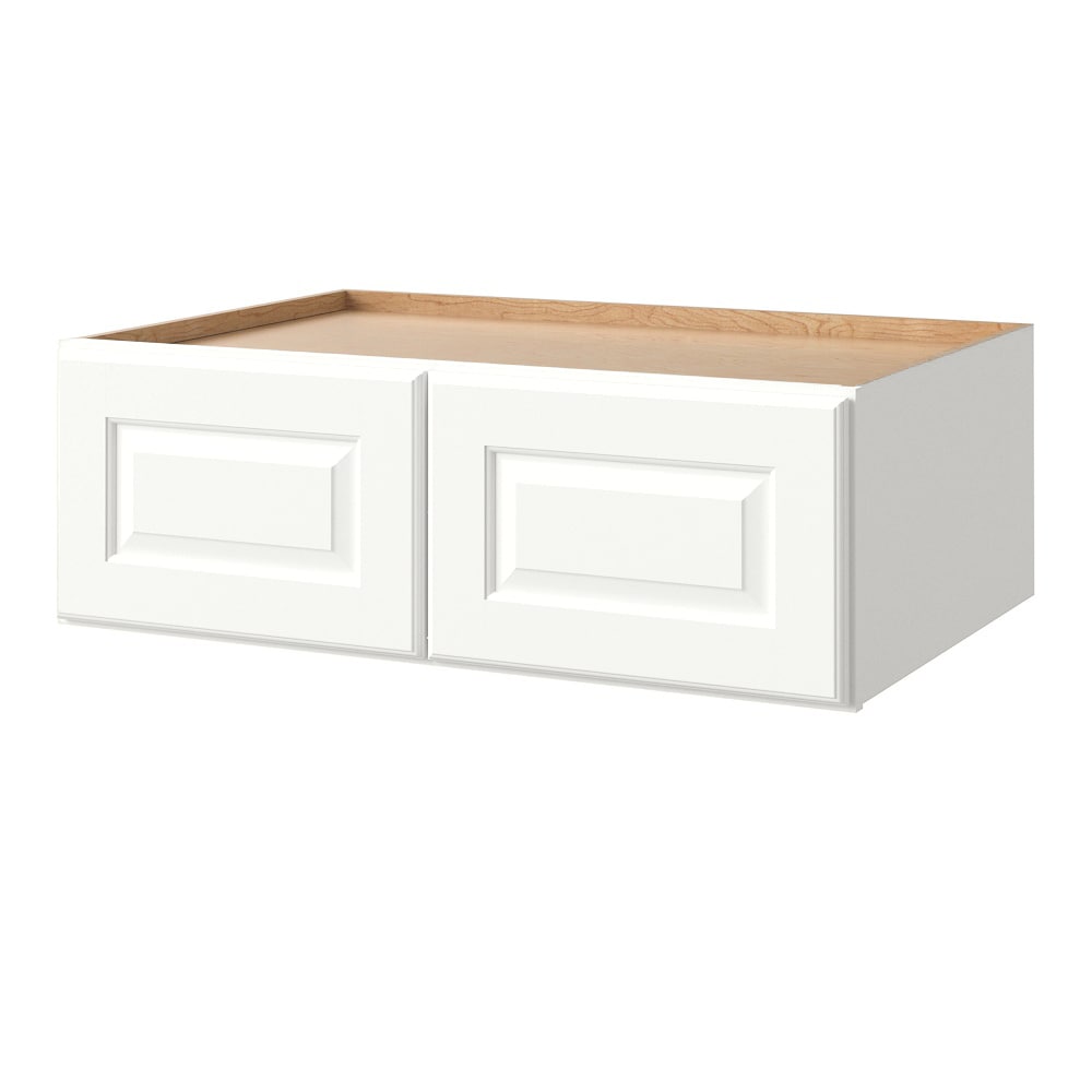 allen + roth Tilson 36-in W x 12-in H x 12-in D Linen Wall Fully Assembled Cabinet Raised Panel Square