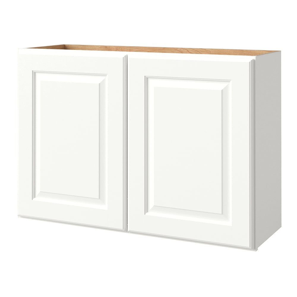 allen + roth Tilson 36-in W x 24-in H x 12-in D Linen Wall Fully Assembled Cabinet Raised Panel Square