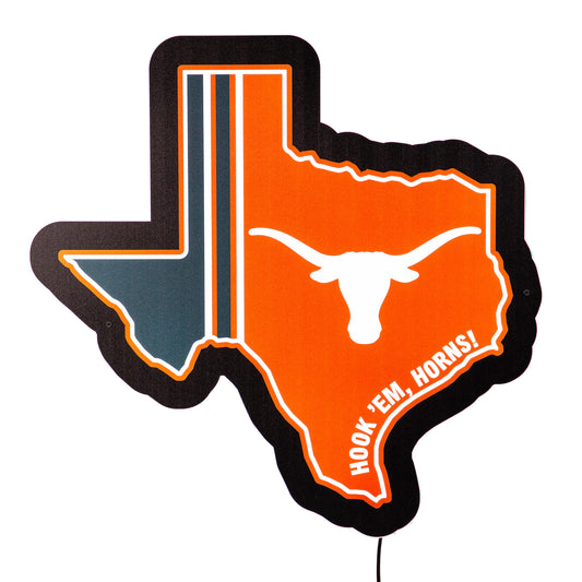 Evergreen Texas Longhorns 18-in W x 18-in H Acrylic Sports Industrial Wall accent
