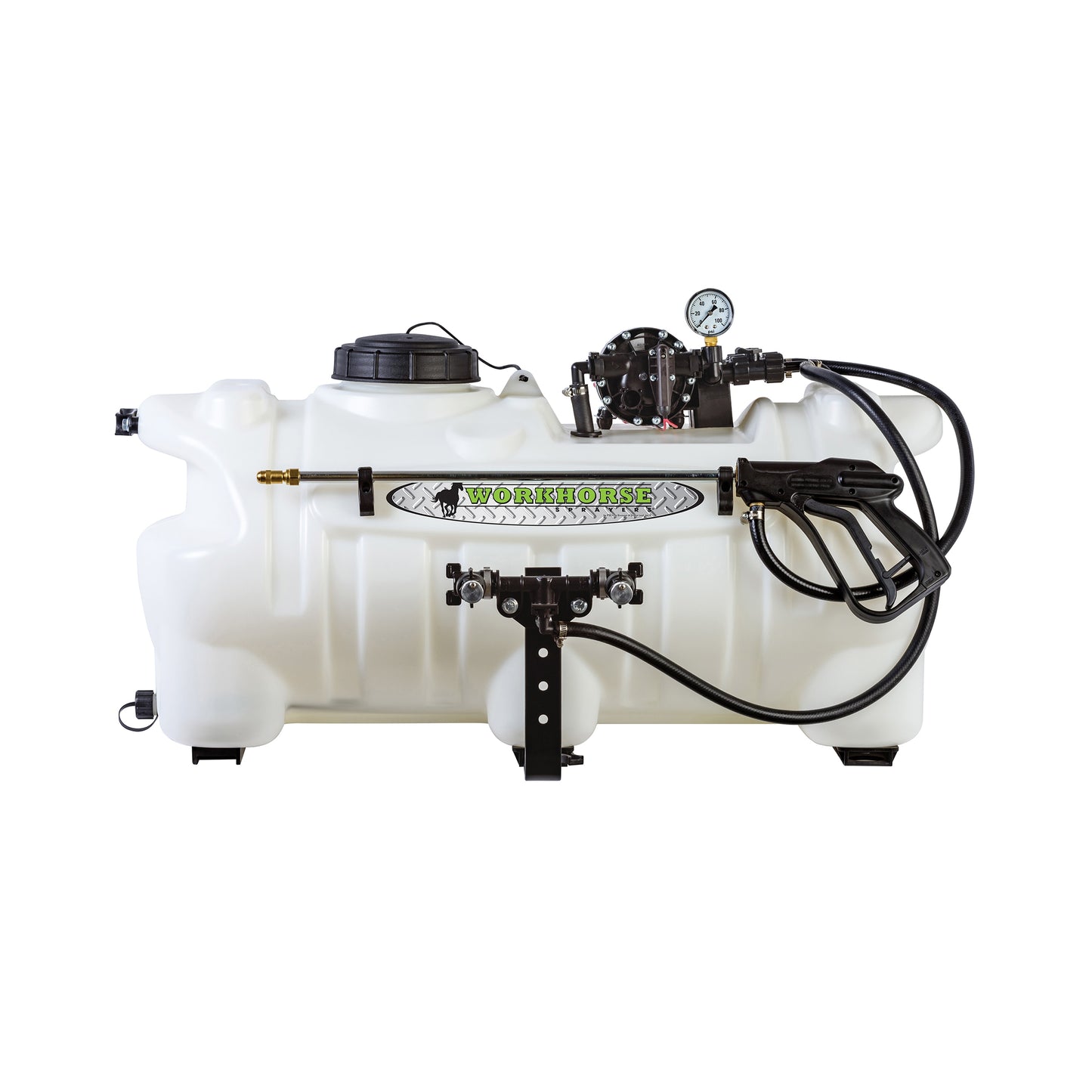 Workhorse Sprayers 25-Gallon 12-volt Rubber Hose Boom Sprayer with Adjustable Spray