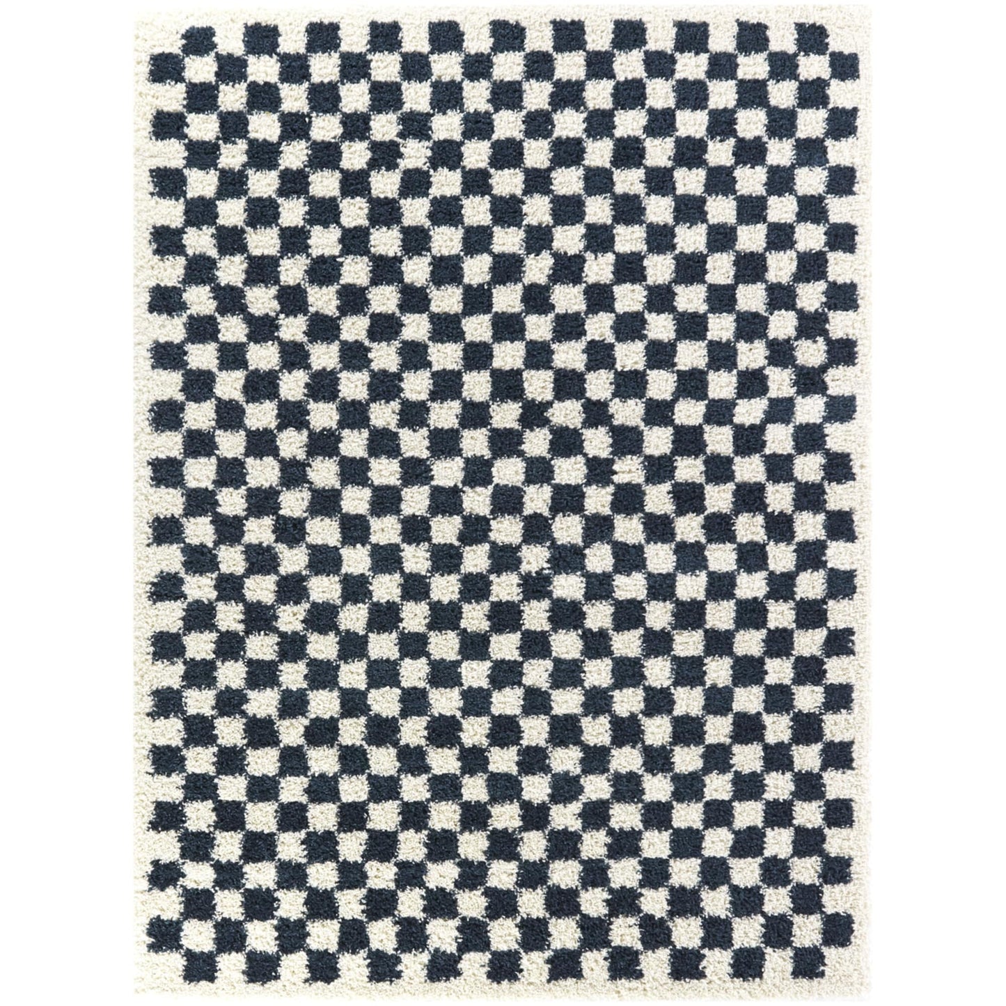 Balta Covey 9 x 12 (ft) Tufted Polypropylene Navy Rectangular Indoor Geometric Mid-Century Modern Spot Clean Only Pet Friendly Area rug
