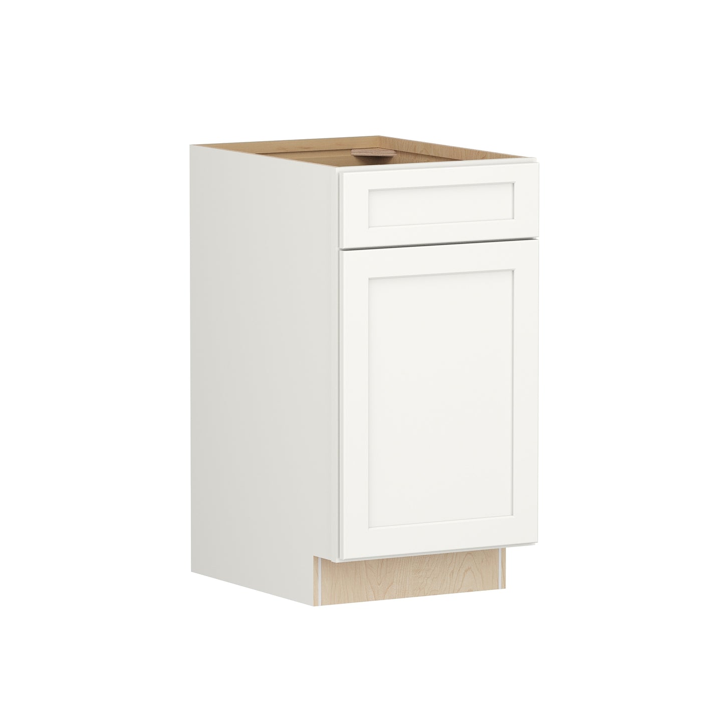 Shenandoah PRO Express Breckenridge 18-in W x 34.5-in H x 24-in D Linen Full Overlay Base Fully Assembled Plywood Cabinet Recessed Panel