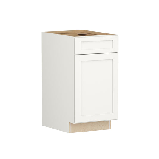 Shenandoah PRO Express Breckenridge 18-in W x 34.5-in H x 24-in D Linen Full Overlay Base Fully Assembled Plywood Cabinet Recessed Panel