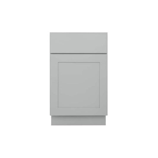 RELIABILT Overlake 21-in W x 34.5-in H x 24-in D Gray Base Ready to Assemble (RTA) Plywood Cabinet Recessed Panel Shaker