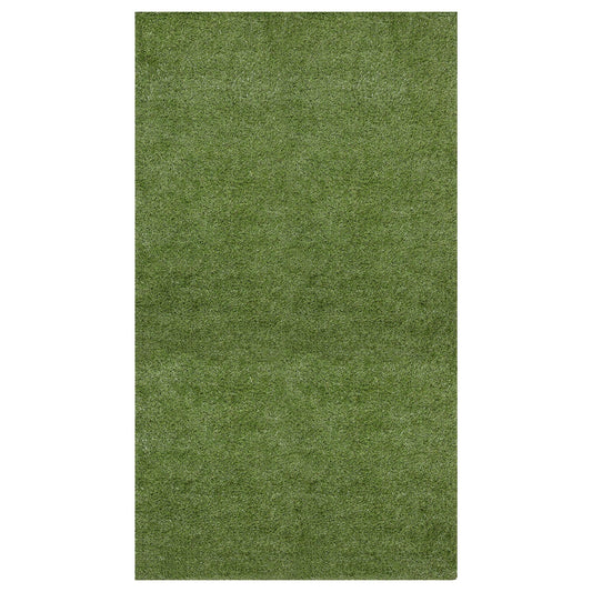Ottomanson Artificial grass 7x49 Realistic Fake Grass Turf Rug For Patio Lawn Landscape 6.5-ft x 49-ft Artificial Grass