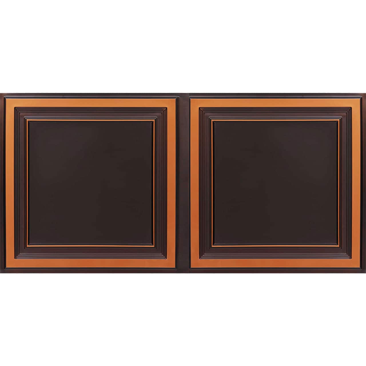 From Plain to Beautiful in Hours 4-ft x 2-ft Galleria Faux Tin/PVC Antique Copper PVC Surface-mount Ceiling Tile ( 10 -Pack, 80-sq ft / Case )