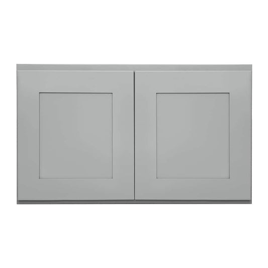 RELIABILT Overlake 30-in W x 18-in H x 12-in D Gray Wall Ready to Assemble (RTA) Plywood Cabinet Recessed Panel Shaker