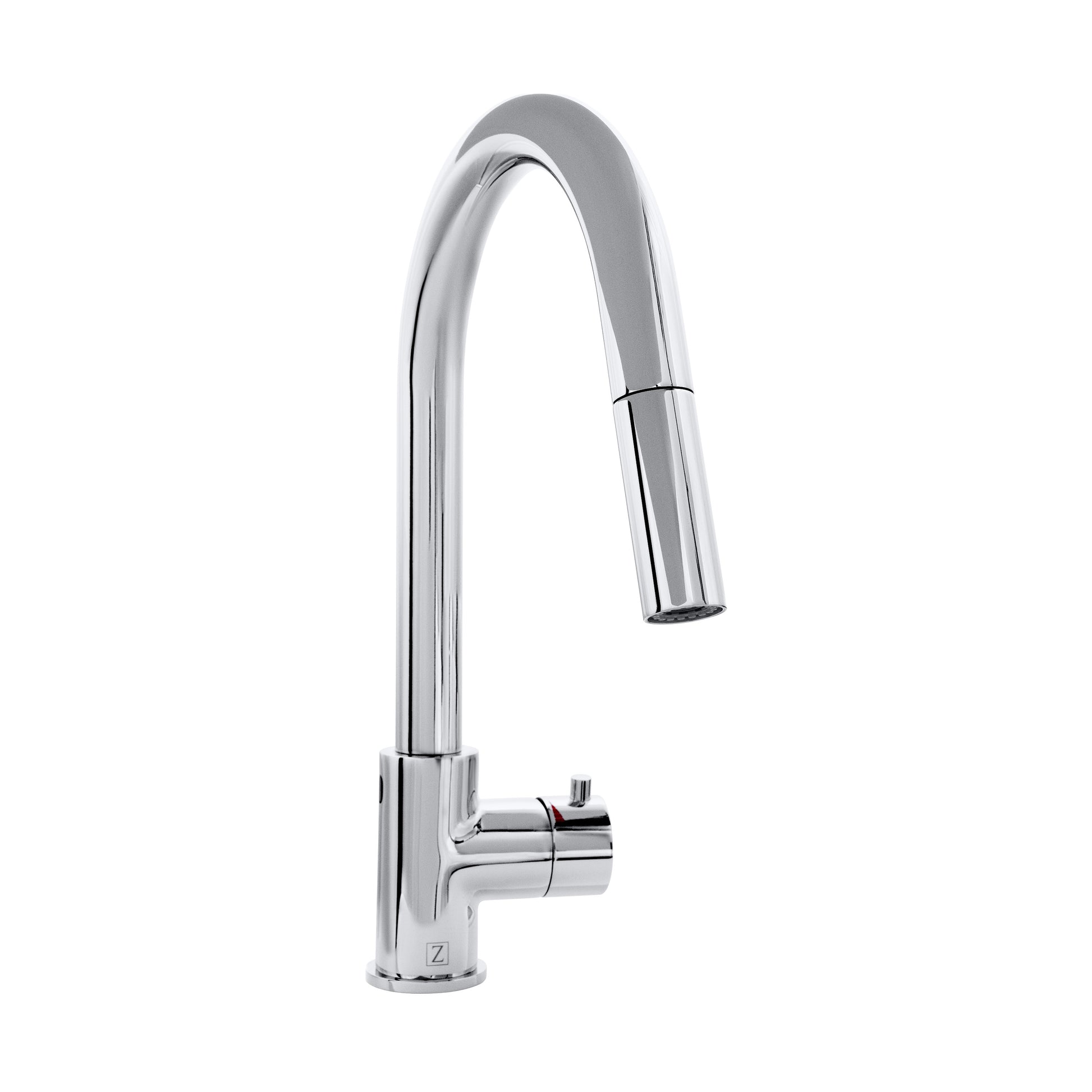 ZLINE KITCHEN & BATH Chrome Single Handle Deck-mount Pull-down Kitchen Faucet with Sprayer (Includes Deck Plate)