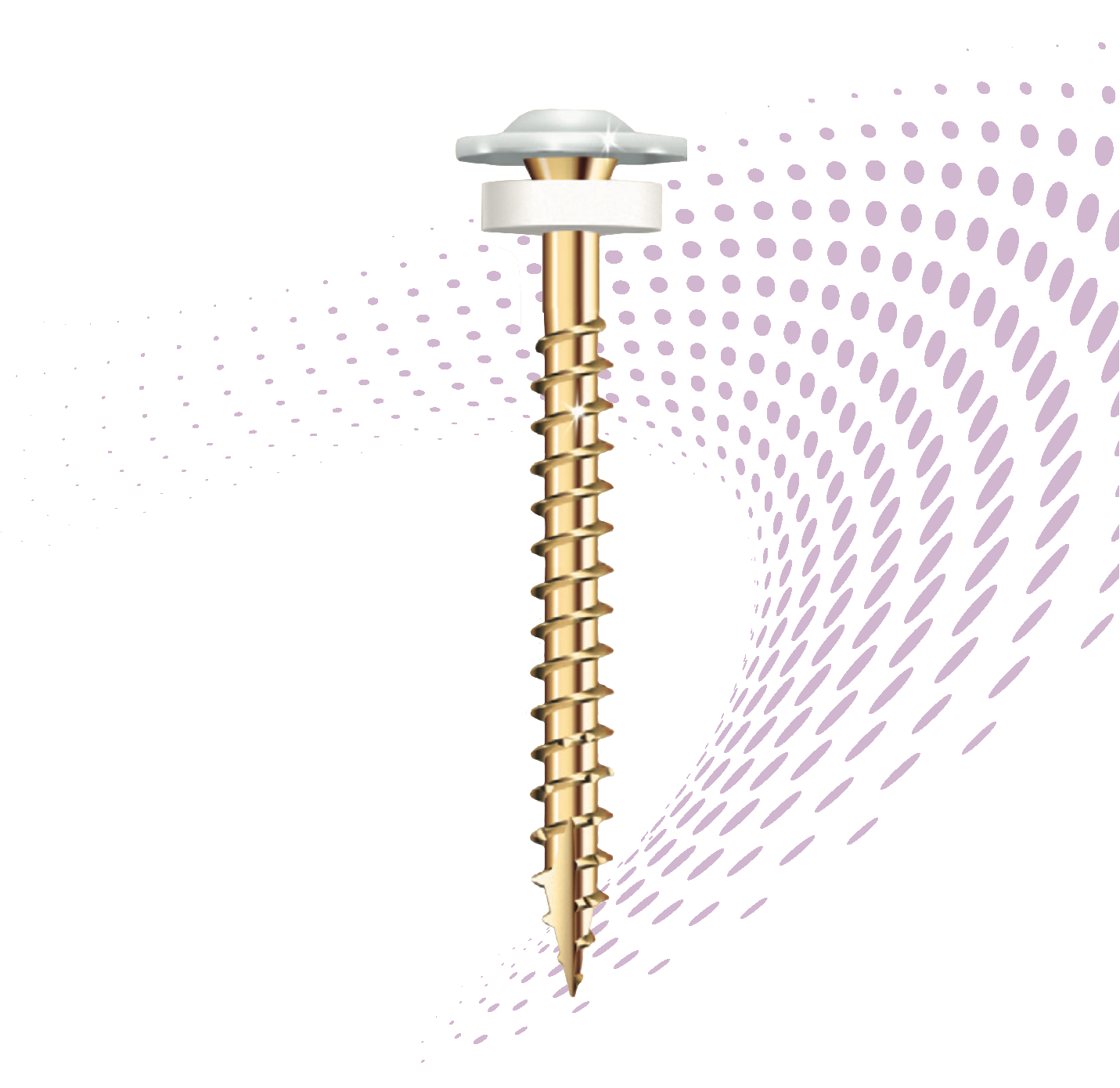 GRK Fasteners #9 x 1-1/2-in Polymer Exterior Trim screws ( 3000 -Per Box )