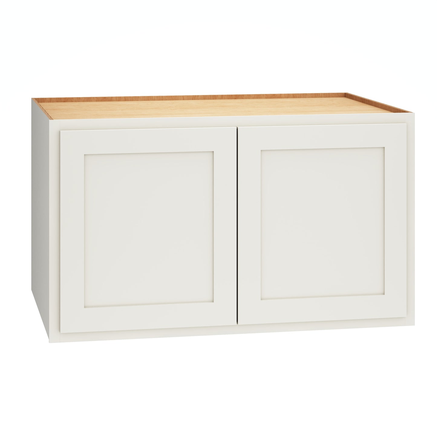 Diamond Express Jamestown 36-in W x 21-in H x 24-in D White Partial Overlay Wall Fully Assembled Plywood Cabinet Recessed Panel Shaker