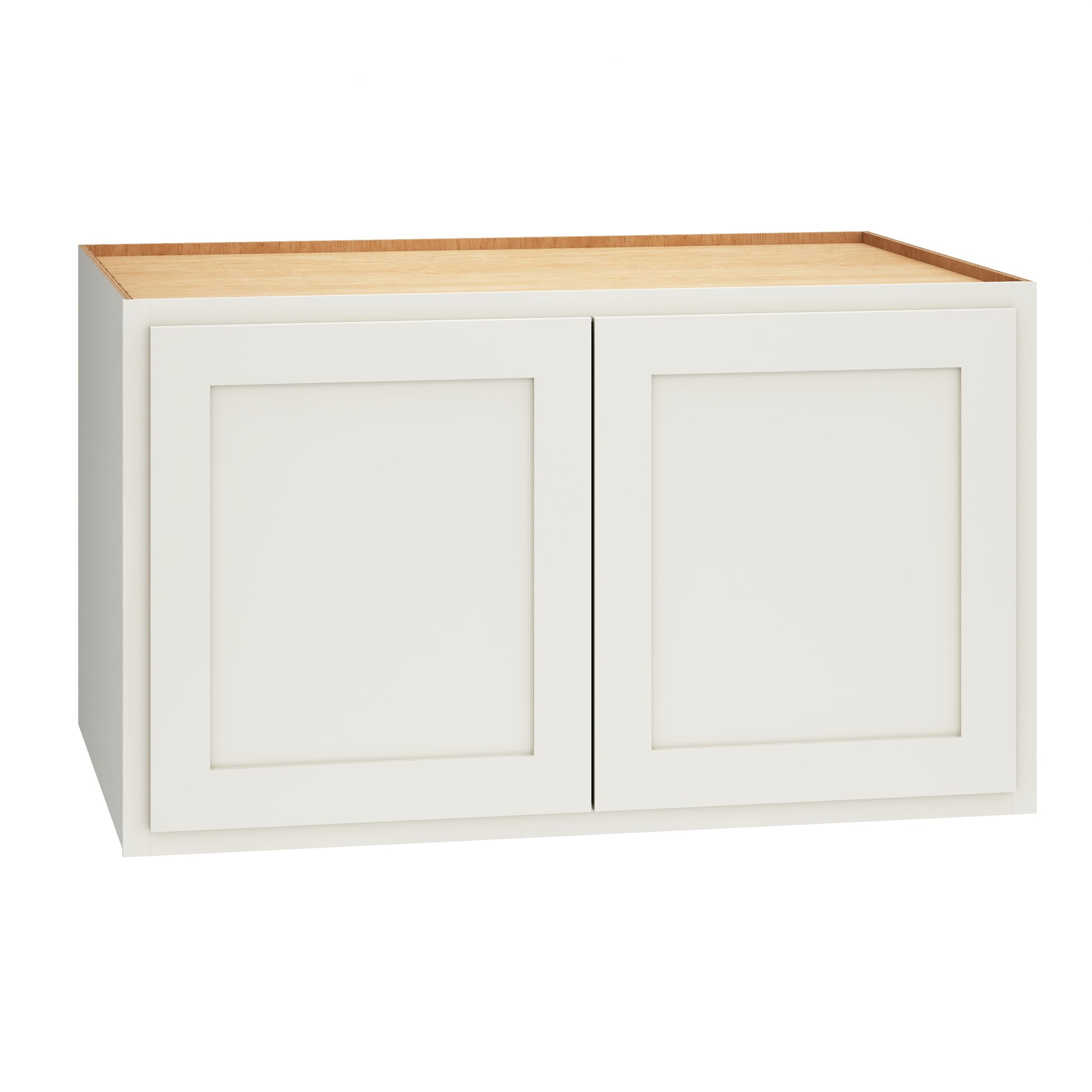 Diamond Express Jamestown 36-in W x 21-in H x 24-in D White Partial Overlay Wall Fully Assembled Plywood Cabinet Recessed Panel Shaker