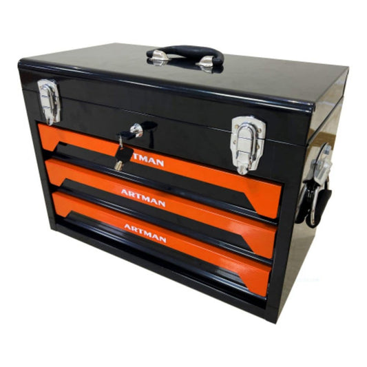 Siavonce Bottom Tool Cabinets 10.63-in W x 13.86-in H 3-Drawer Steel Tool Cabinet (Orange) XH11198