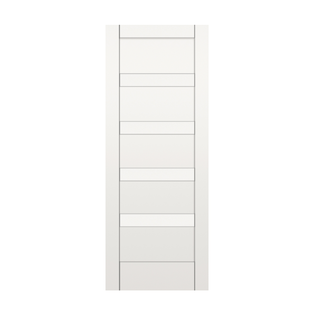 RELIABILT Bellavista 24-in x 96-in 5-panel Smooth Solid core Primed MDF Slab Door