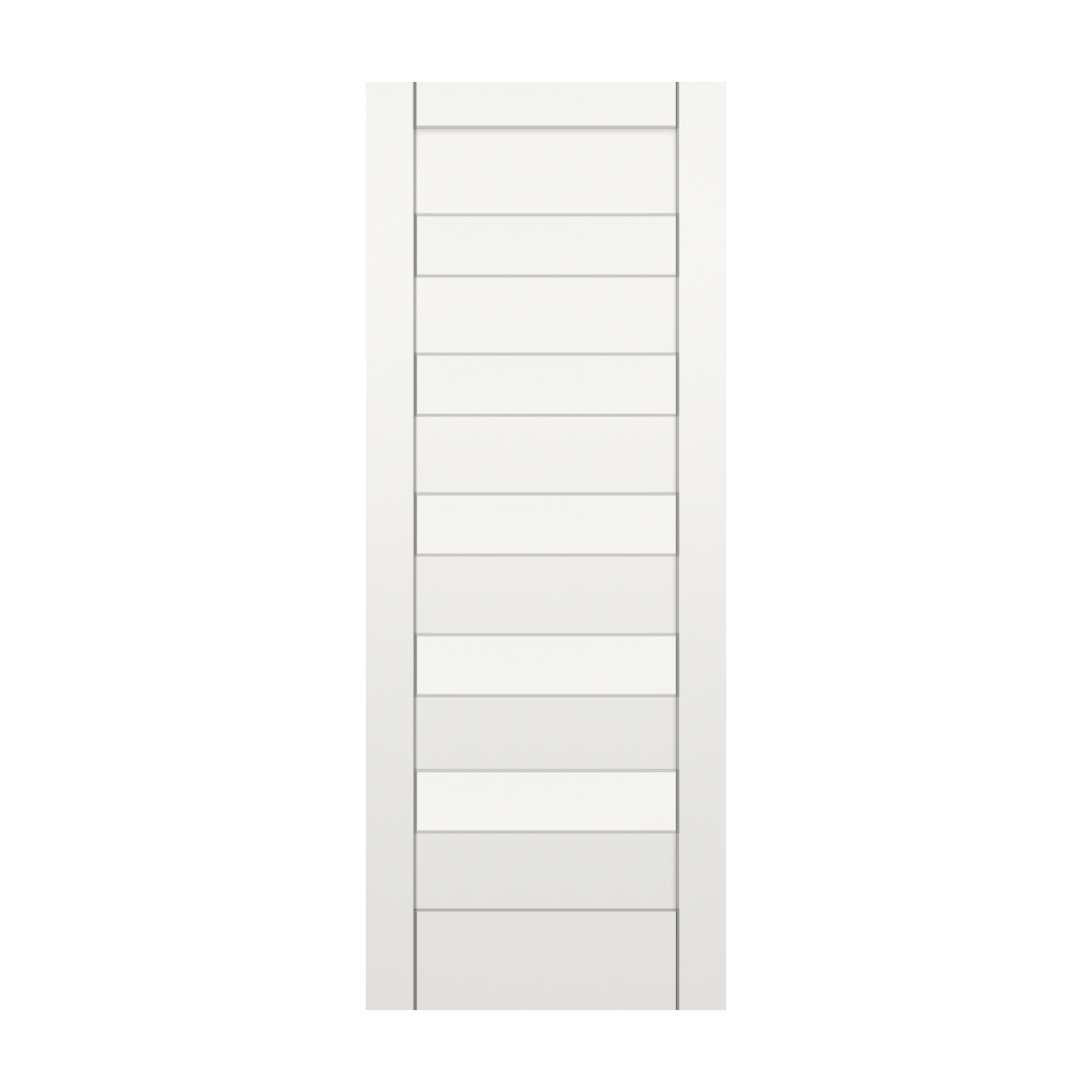 RELIABILT Bellavista 36-in x 96-in 6-panel Smooth Solid core Primed MDF Slab Door